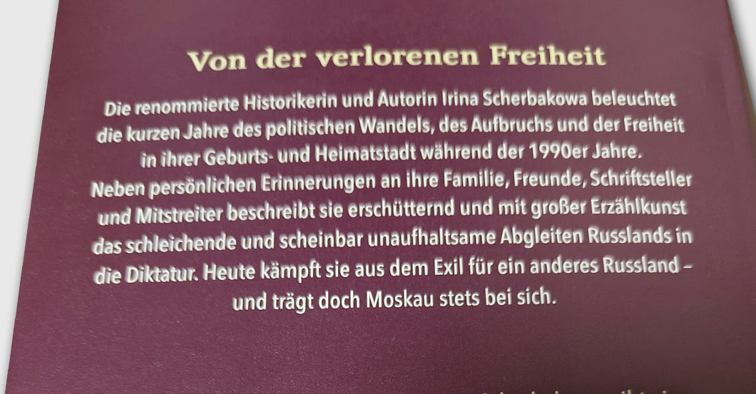  Buch Irina Scherbakowa 