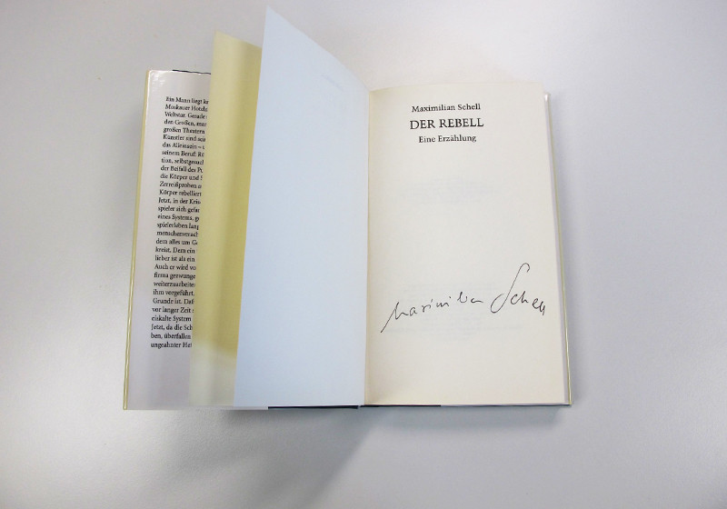 Buch Maximilian Schell   Buch Maximilian Schell