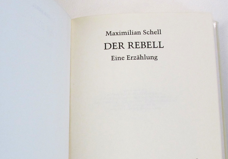 Buch Maximilian Schell   Buch Maximilian Schell