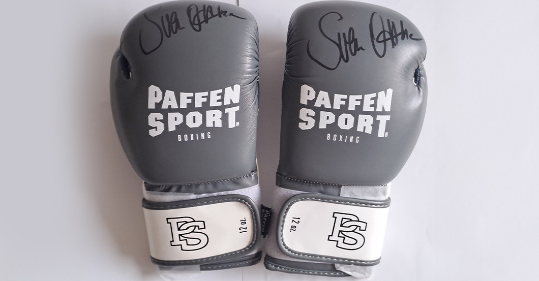 BÜ Boxhandschuhe grau   BÜ Boxhandschuhe grau