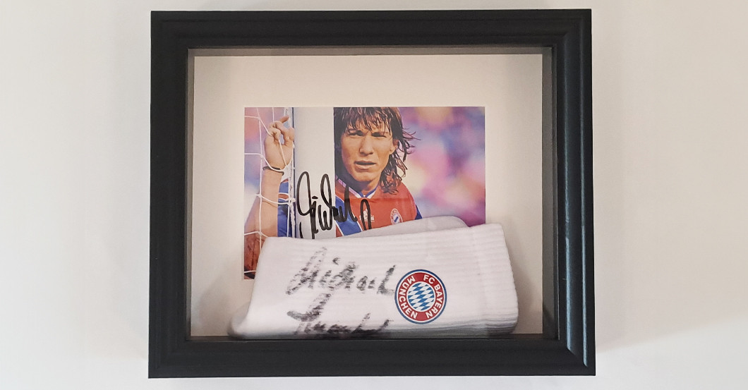 BÜ FCB Socke und Bild  