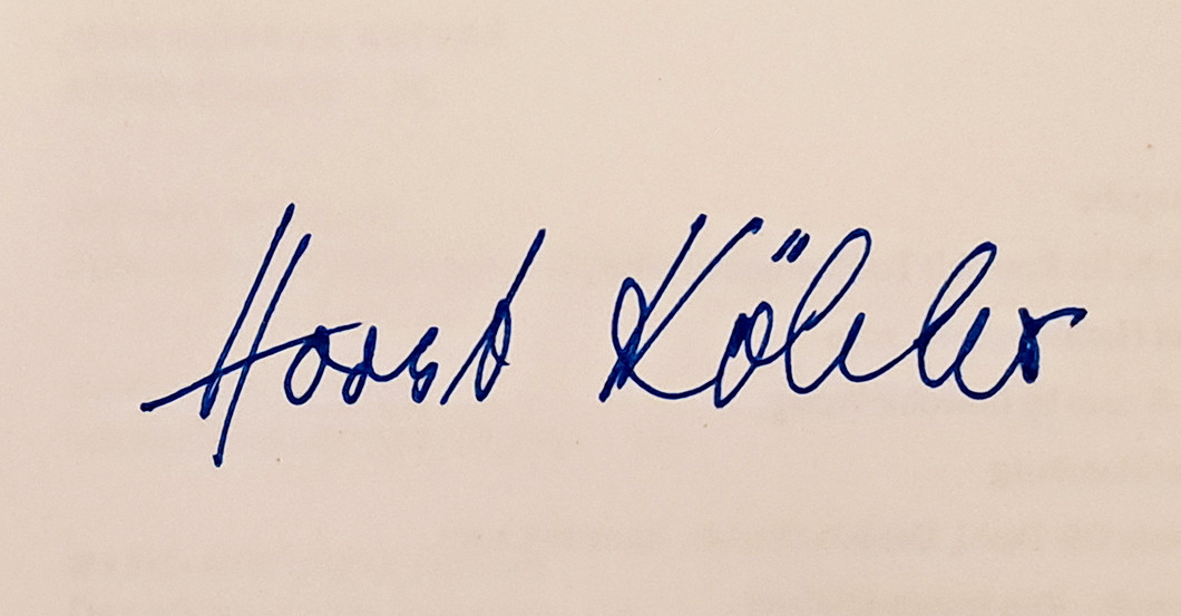 BÜ Horst Köhler Buch   BÜ Horst Köhler Buch