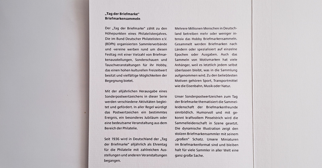  BÜ Tag der Briefmarke 