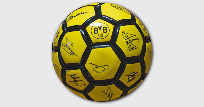 BVB Ball signiert   BVB Ball signiert