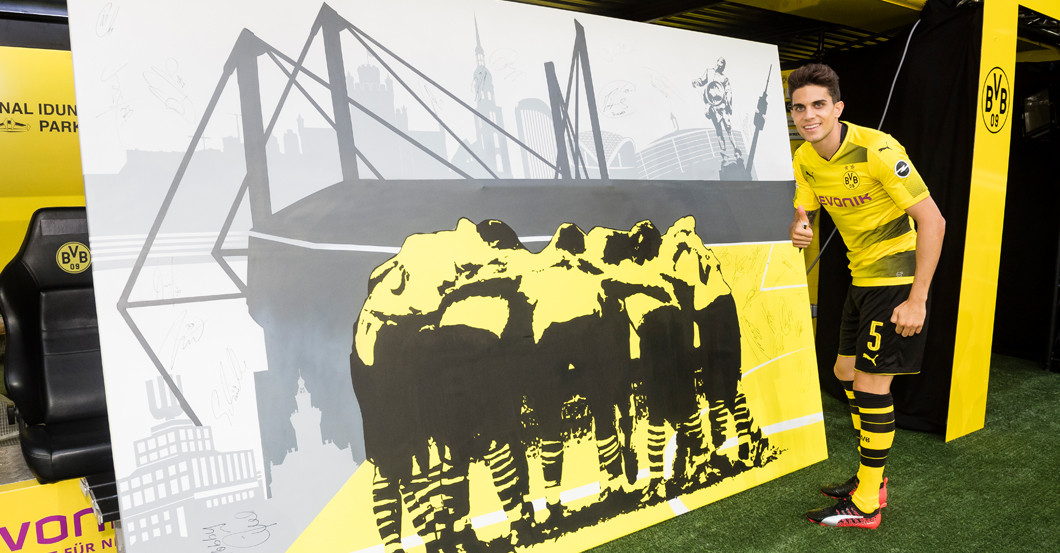  BVB Graffiti signiert 