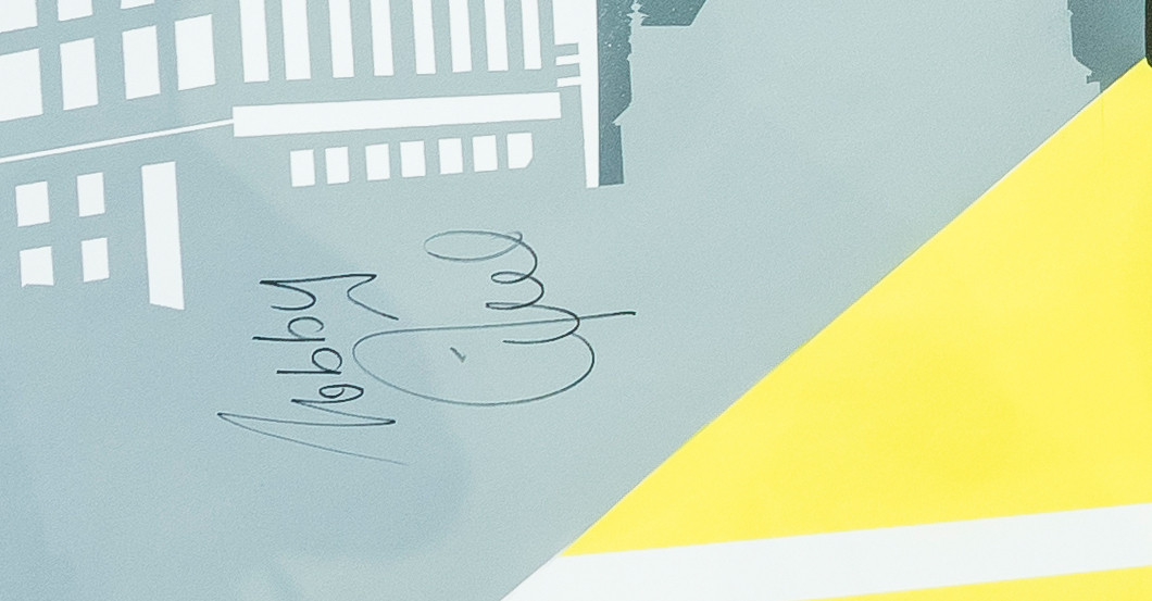  BVB Graffiti signiert 