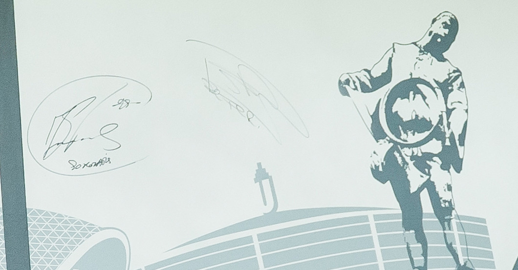  BVB Graffiti signiert 