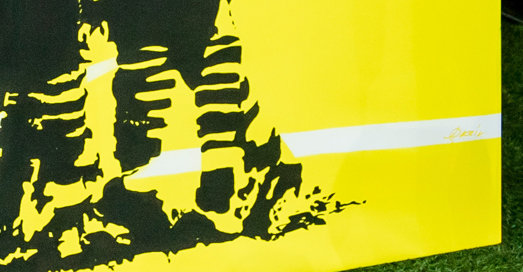  BVB Graffiti signiert 