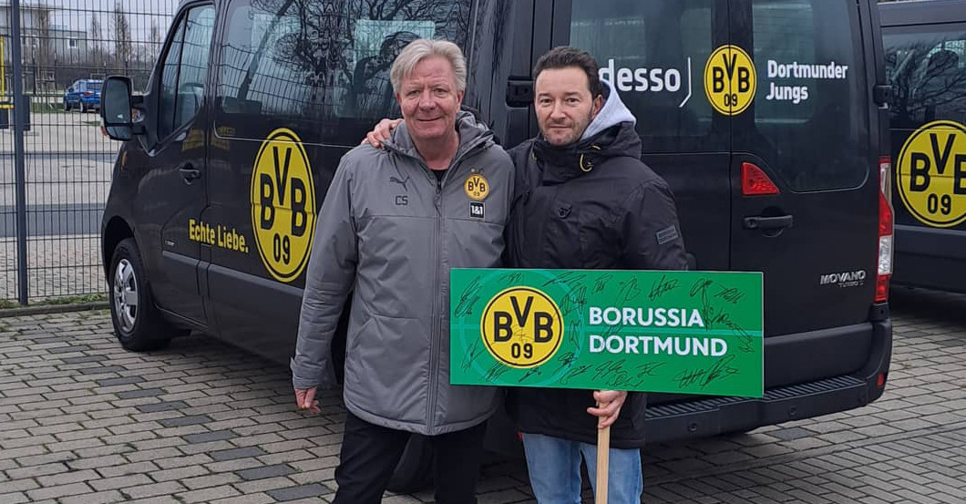 BVB Schild Pokalauslosung   BVB Schild Pokalauslosung