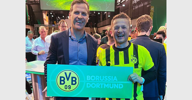 BVB Schild Pokalauslosung   BVB Schild Pokalauslosung