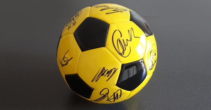  BVB signiert Ball  