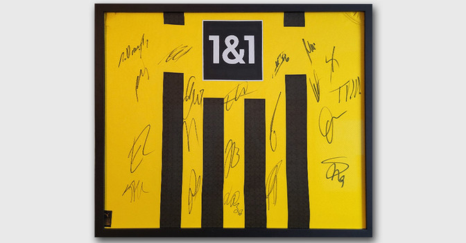  BVB Trikot im Rahmen 