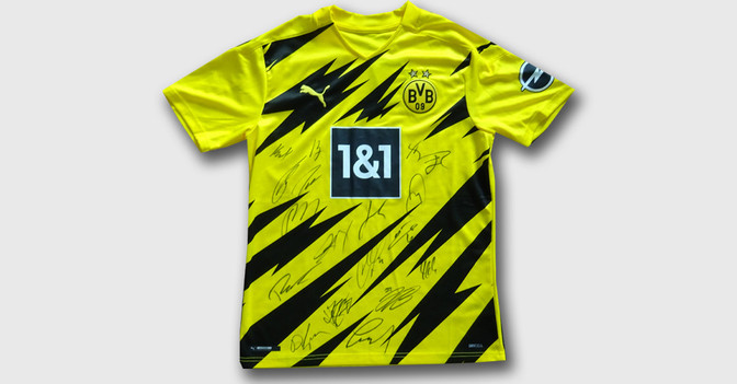 BVB Trikot teamsigniert 1   BVB Trikot teamsigniert 1