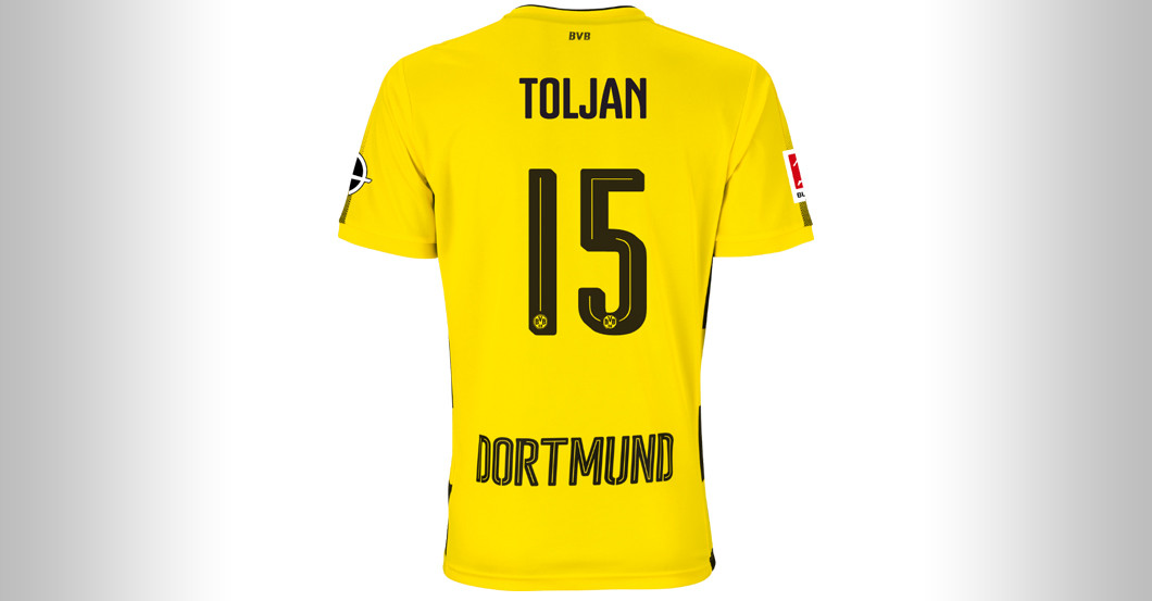 Dortmund No15 Toljan Home Jersey