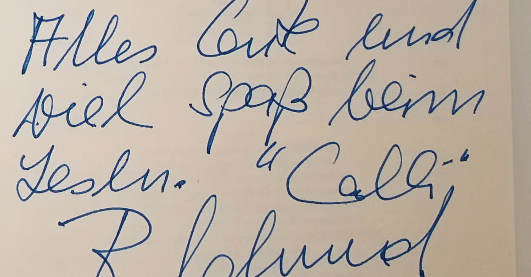  Calmund Buch signiert 