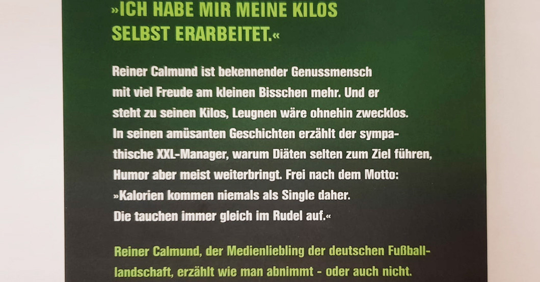 Calmund Buch signiert 