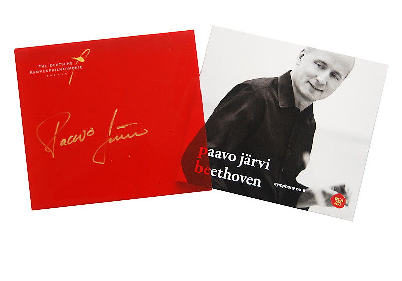 Signierte CD-Ausgabe aller Sinfonien von Ludwig van Beethoven