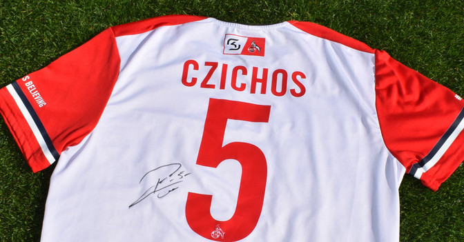 Czichos Matchworn Trikot   Czichos Matchworn Trikot
