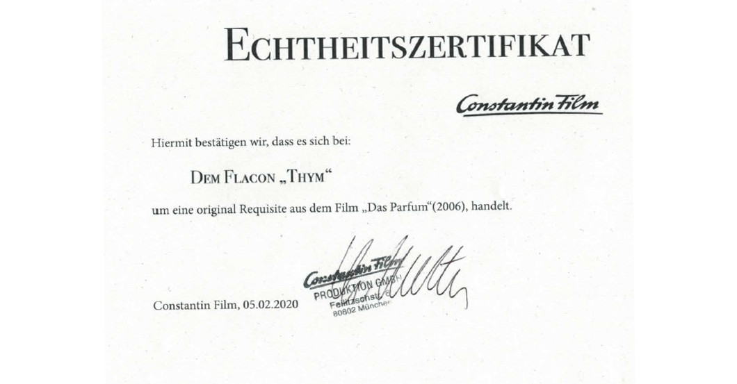 Das Parfum Requisite   Das Parfum Requisite