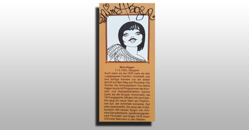  DDR Buch Nina Hagen 
