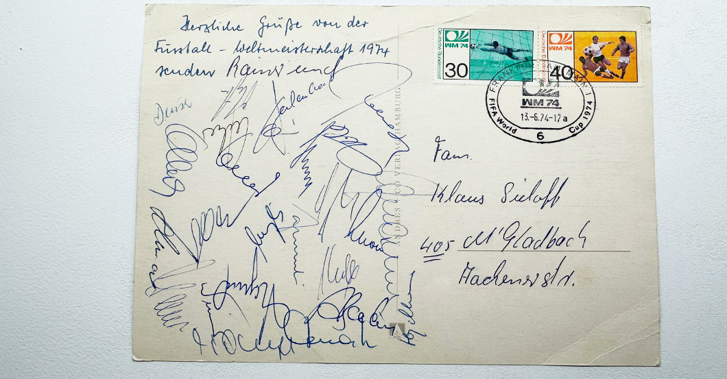  DFB Postkarte WM 1974 