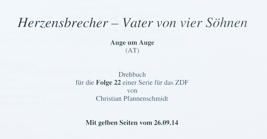Drehbuch Auge um Auge   Drehbuch Auge um Auge