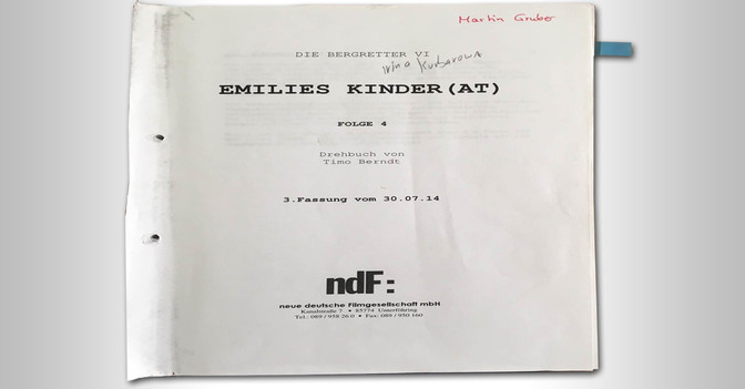  Drehbuch Die Bergretter 