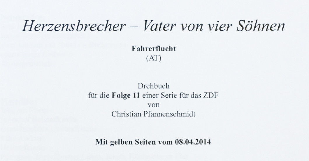  Drehbuch Fahrerflucht 