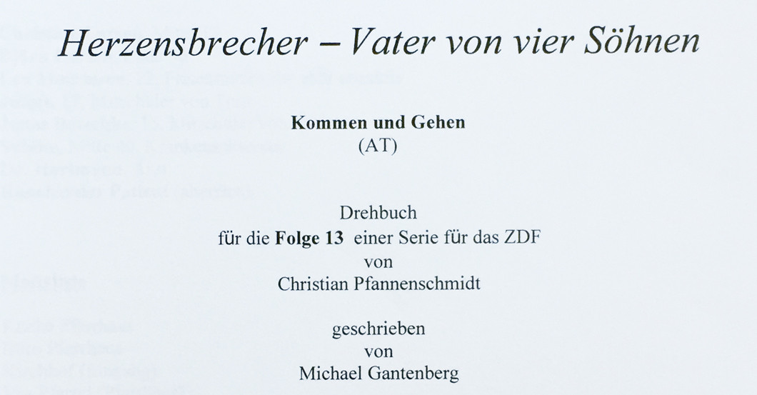  Drehbuch Kommen und Gehen 