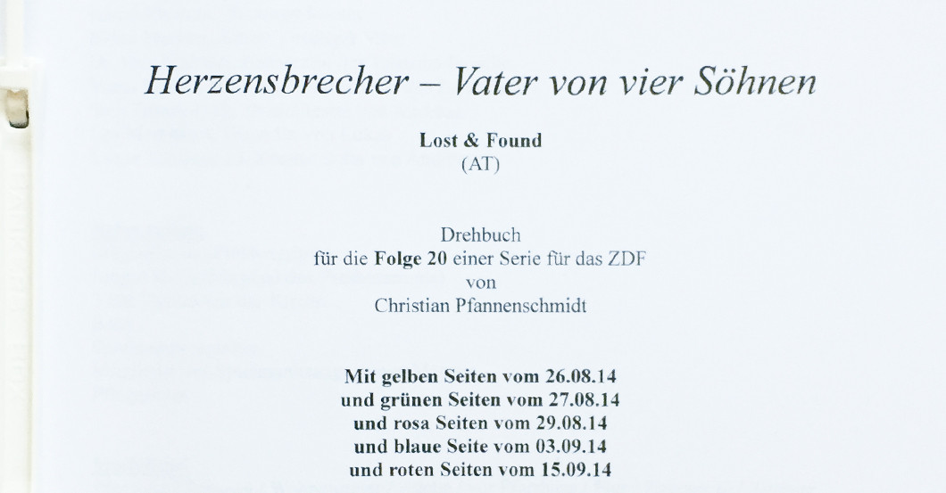  Drehbuch Lost and Found 