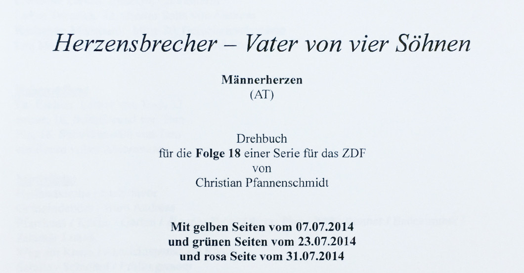  Drehbuch Männerherzen 