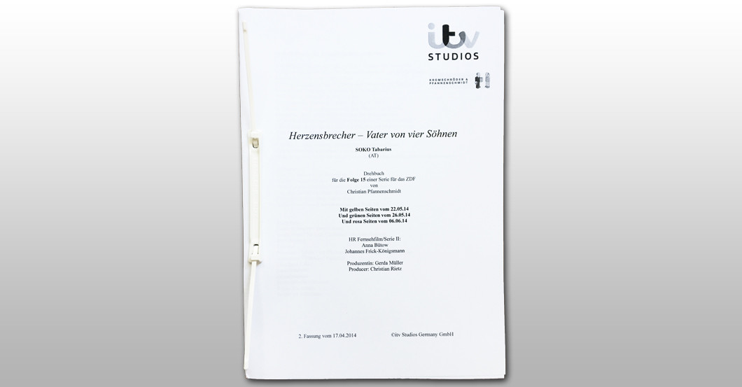  Drehbuch SOKO Tabarius 
