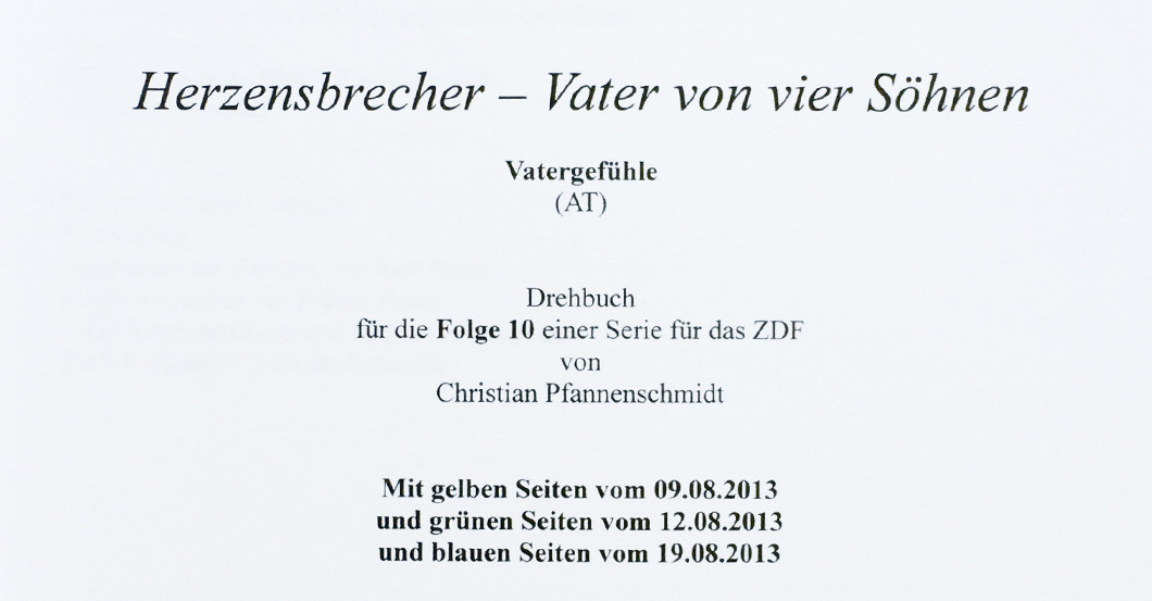 Drehbuch Vatergefühle   Drehbuch Vatergefühle