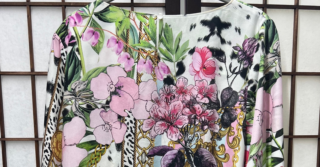 Dschungel Blumenbluse S2   Dschungel Blumenbluse S2