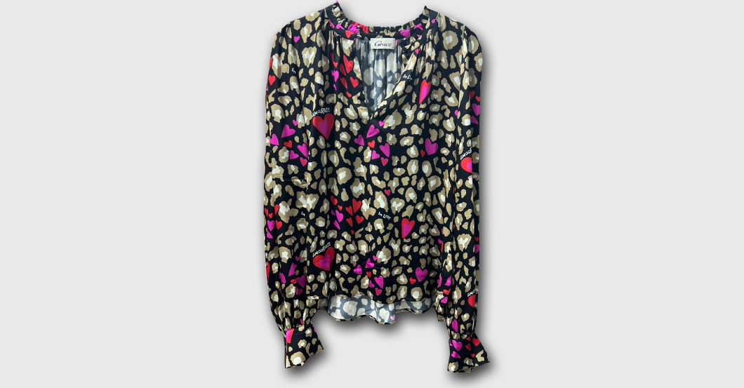 Dschungel Herzbluse   Dschungel Herzbluse