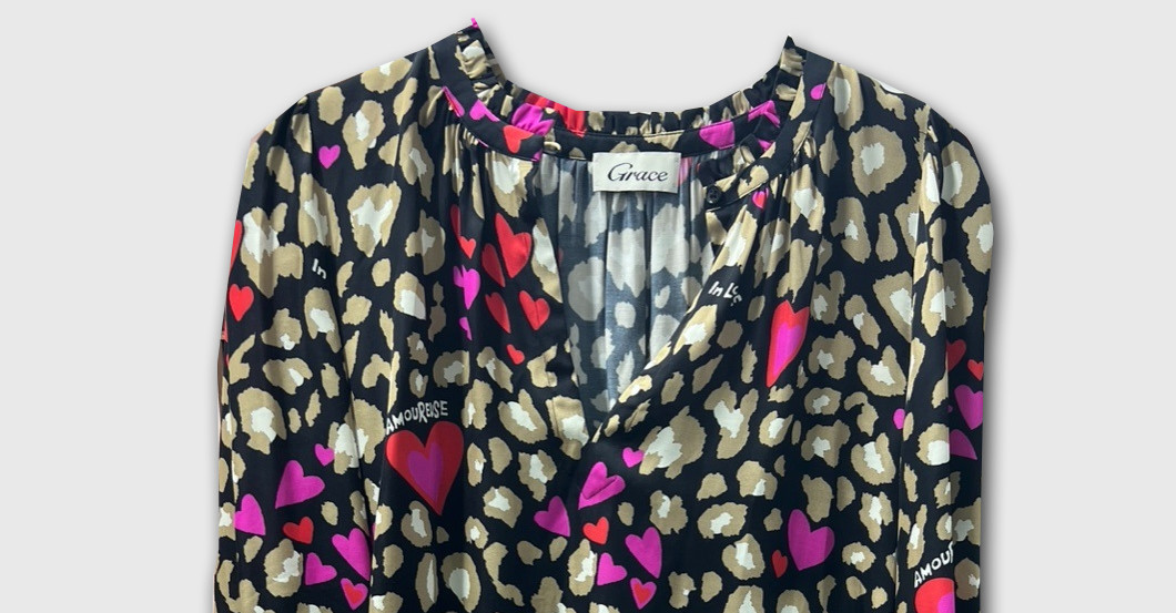 Dschungel Herzbluse   Dschungel Herzbluse