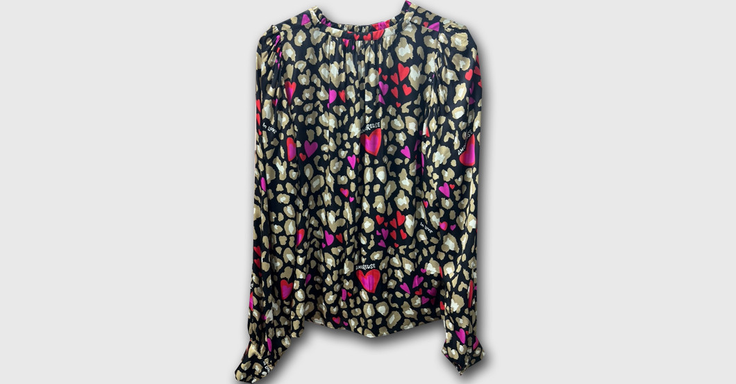 Dschungel Herzbluse   Dschungel Herzbluse