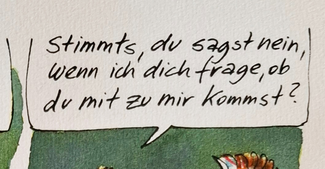  DV Cartoon Sie sagt nein 