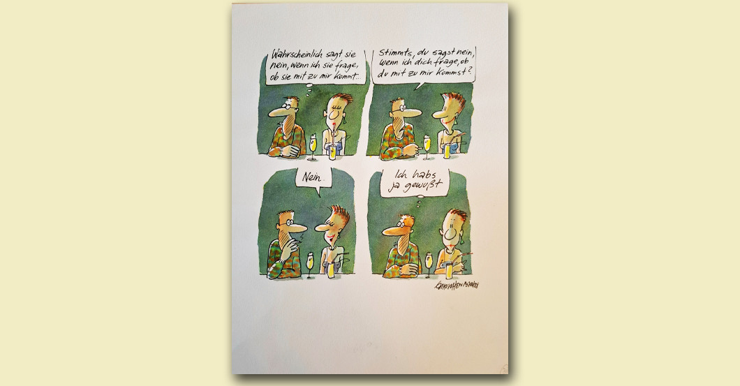  DV Cartoon Sie sagt nein 