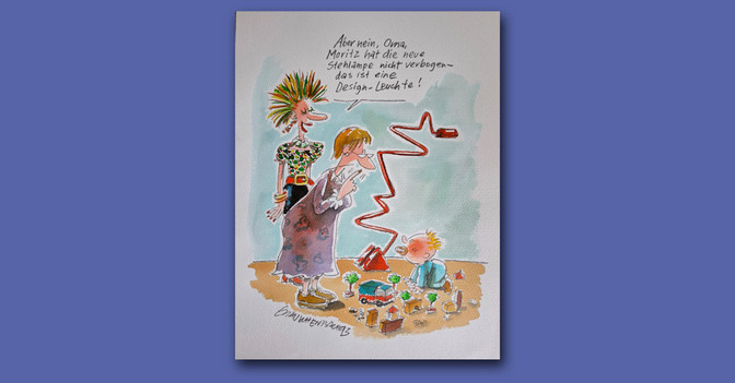  DV Cartoon Stehlampe 