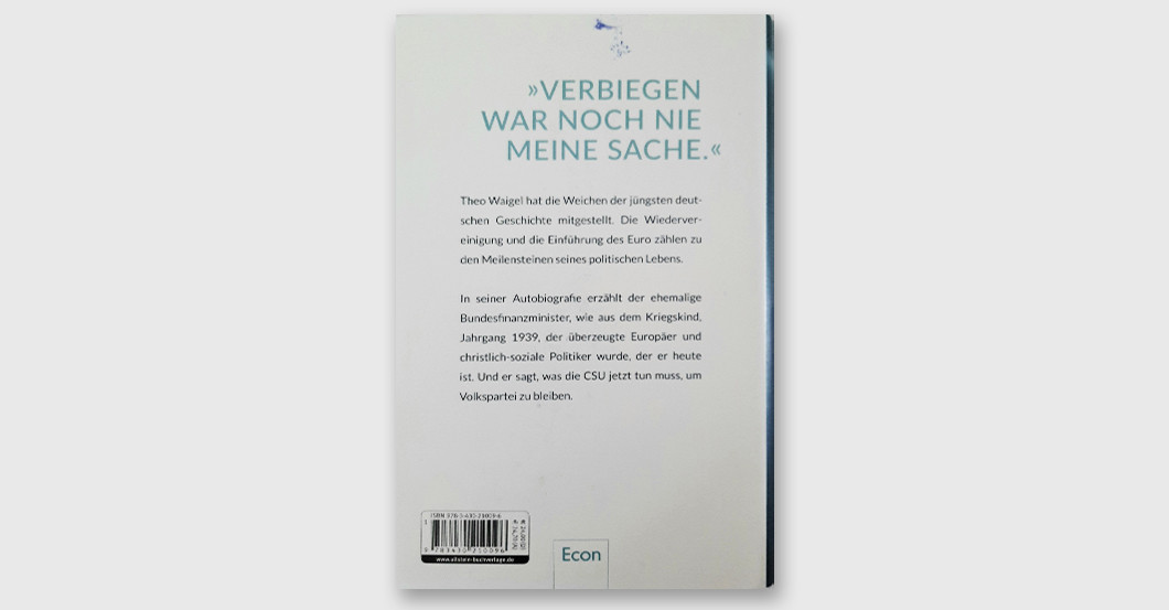 DV Theo Waigel Buch   DV Theo Waigel Buch
