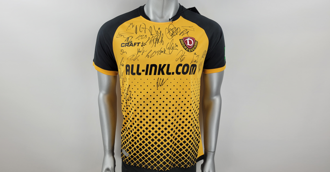  Dynamo Trikot signiert 