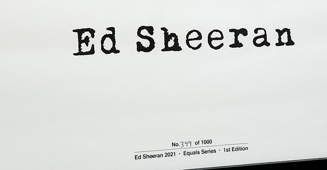  Ed Sheeran Kunstdruck 