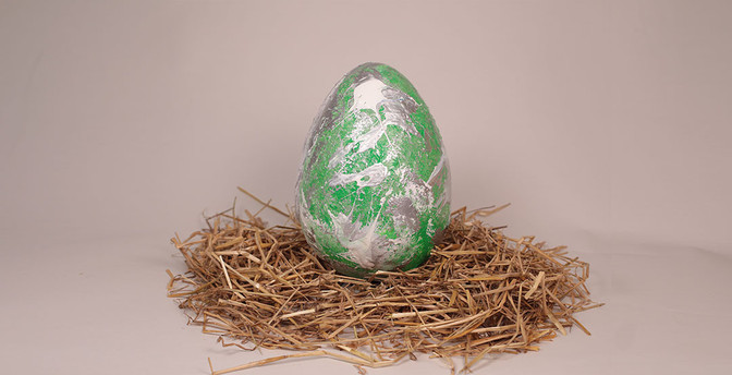 Ei Abstract grün   Ei Abstract grün