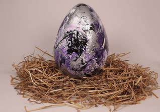  Ei Abstract lila schwarz 