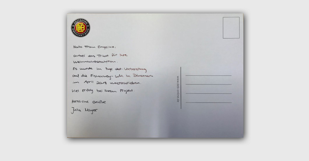 Eishockey Trikot signiert   Eishockey Trikot signiert