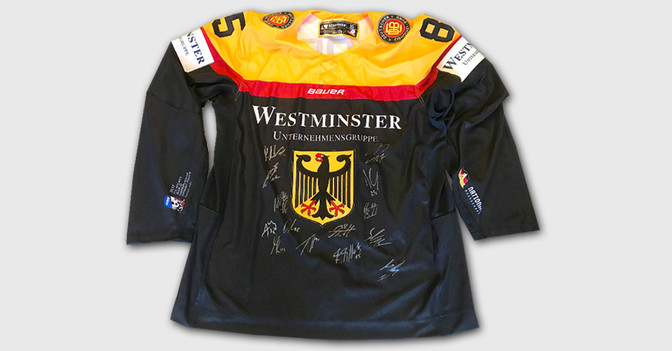 Eishockey Trikot signiert   Eishockey Trikot signiert