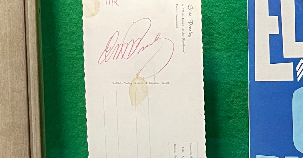 Elvis Autogramm   Elvis Autogramm