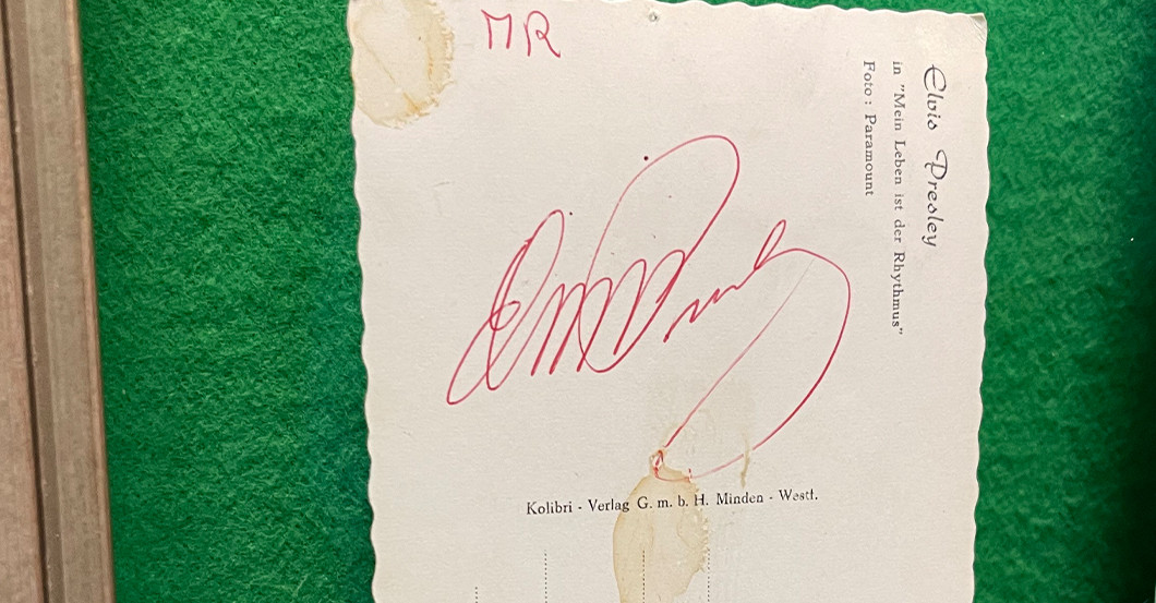 Elvis Autogramm   Elvis Autogramm