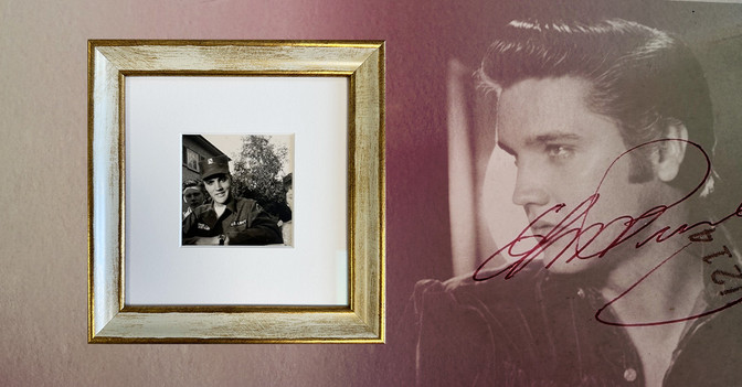  Elvis signiertes Foto 